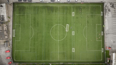 鸟瞰的足球场
